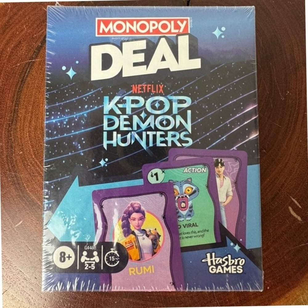 Monopoly Deal Card Game Netflix K-Pop Demon Hunters Hasbro G4498‎ New Sealed